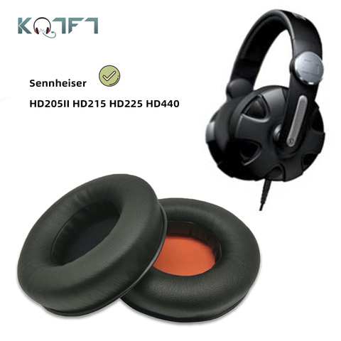 KQTFT – oreillettes de remplacement, 1 paire, pour Sennheiser HD205II, HD215, HD225, HD440 ► Photo 1/6