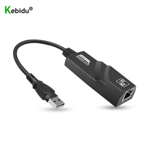 KEBIDU USB 3.0 à 1000Mbps Gigabit Ethernet RJ45 LAN 10/100/1000Mbps adaptateur réseau Ethernet carte réseau pour PC en gros ► Photo 1/6