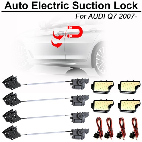 Serrure électrique automatique intelligente de porte d'aspiration de CARBAR pour Audi Q7 2007-porte molle automatique de véhicule de voiture de Silence superbe de porte de fermeture ► Photo 1/1