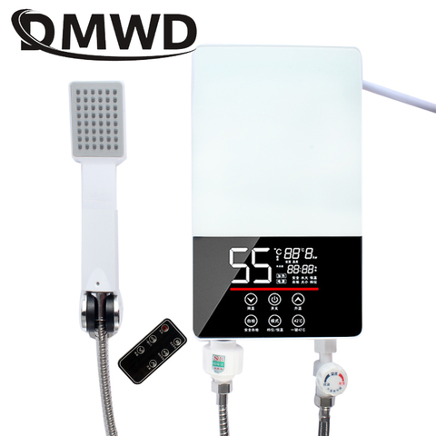 DMWD Instantané Sans Réservoir chauffe-eau électrique des ménages chauffage rapide du robinet de douche machine LED thermostatique douche cuisine salle de bains ► Photo 1/3