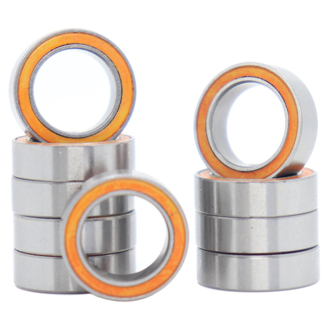 MR128RS-roulement 10 pièces, 8x12x3.5mm ABEC-3, pour voiture électrique, voiture RC, MR128 RS 2RS, roulements à billes, Orange MR128-2RS, scellé ► Photo 1/6