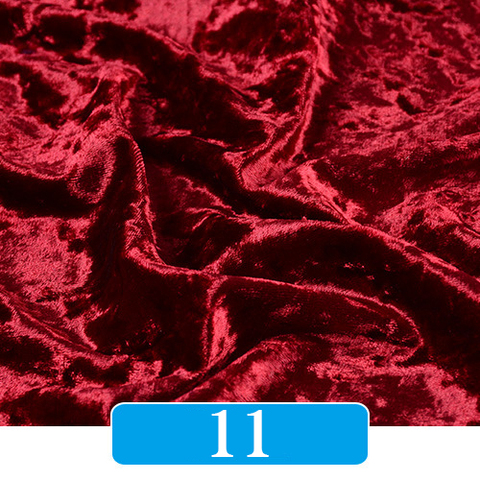 Tissu de rembourrage en velours extensible écrasé, glace dorée, pour robe, pantalon, rideau de literie, tissu de canapé, bleu, rouge, vert, rose ► Photo 1/6