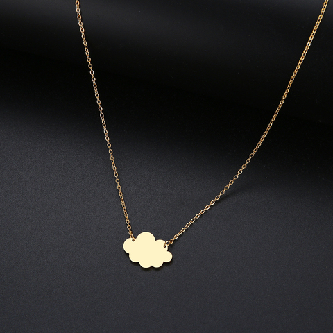 DOTIFI pour les femmes nouveau Simple Sequin nuage colliers foudre pendentif acier inoxydable collier cadeau T95-T98 ► Photo 1/4