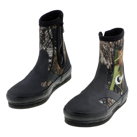 Chaussures de pêche imperméables en plein air cuissardes camouflage tactique anti-dérapant bottes armées chaudes pour la pêche rivière Camping chaussure (pas de clous en acier) ► Photo 1/6