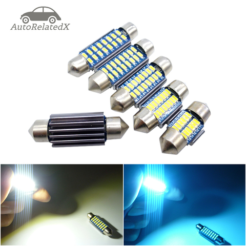 1x guirlande lumineuse pour intérieur de voiture, 28mm, 31mm, 36mm, 39mm, 41mm, 3014 LED, C3W, C5W, C10W, lampe de lecture, plaque d'immatriculation, ampoule CANBUS ► Photo 1/6