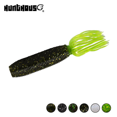 Hunthouse graisse ika leurre de pêche souple 10cm 10g 4 pièces/sac easy shiner shad leurres silicone leurre souple pêche perche noire ► Photo 1/6