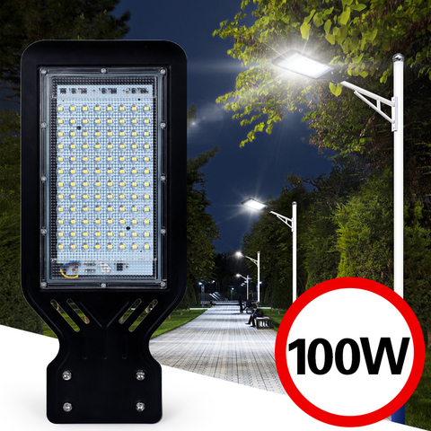 Réverbère extérieur mur étanche IP65 100W jardin industriel carré autoroute mince lampe à LED pour route éclairage moderne AC 110V 220V ► Photo 1/6