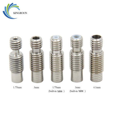 5 pcs Acier Inoxydable V6 Gorge Bowden Pour 1.75mm 3mm Filament 3D Imprimantes Pièces Téflon Tube Fil Alésage 4.1mm Full Metal Partie ► Photo 1/6