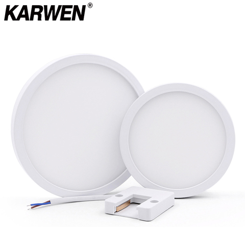 KARWEN – plafonnier led au design moderne, montage en Surface, luminaire d'intérieur, 6/9/13/18/24W, AC 85/265V ► Photo 1/6