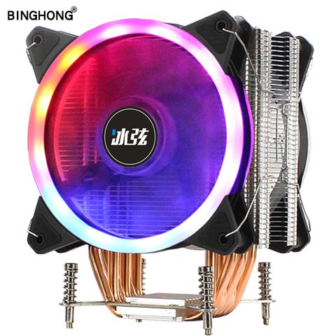 BINGHONG refroidisseur de processeur 6 caloduc X79 LGA 2011-V3/V4 RGB 120mm ventilateur de refroidissement processeur d'ordinateur de refroidissement X99 X299 2022 nouveautés ► Photo 1/6