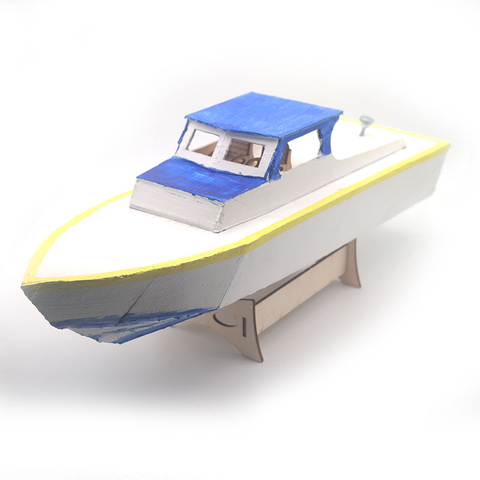 Kit de Yacht de bateau RC en bois non assemblé, peinture, 40CM ► Photo 1/5