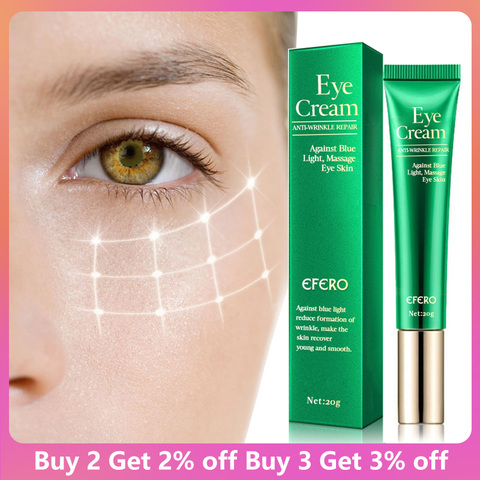 EFERO-crème pour les yeux peptides collagène, sérum Anti-rides, soin anti-cernes pour les yeux contre les poches et sachets ► Photo 1/6