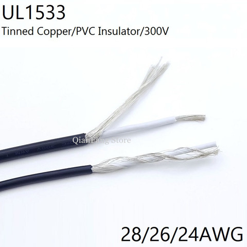 Câble de Signal à fil blindé de 2/5/10M, 28awg, 26awg, 24awg, canal Audio, à noyau unique, pour casque électronique, fil de blindage en cuivre UL1533 ► Photo 1/6