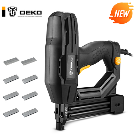 DEKO nouveau DKET02 agrafeuse électrique agrafeuse outils électriques agrafeuse de meubles pour cadre avec agrafes et travail du bois ► Photo 1/6