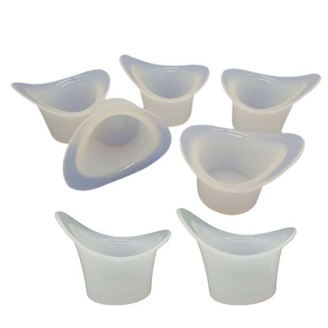 Lot de 10 gobelets de lavage des yeux en Silicone, réutilisables, médical, doux, pour le bain des yeux, 649C ► Photo 1/5