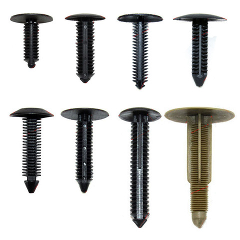 Rivets en plastique universels pour véhicule, 6mm, 7mm, 8mm, attaches pour voiture, doublure de toit de voiture, moulage de garniture, tapis acoustique, Clips de retenue ► Photo 1/6