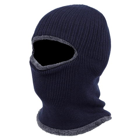 Bonnet d'hiver pour hommes et femmes, Bonnet écharpe en laine, masque, Gorras, Bonnet tricoté ► Photo 1/6