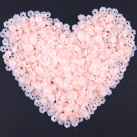 Paillettes de fleurs roses mates 6mm, PVC, lentilles amples, pour travaux d'aiguille, accessoires de couture artisanaux, bijoux de Costume, 20 g/lot ► Photo 1/6