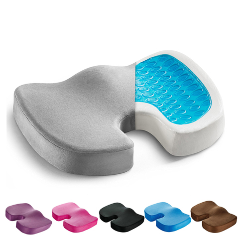 Coussin de siège respirant, Coccyx orthopédique, mousse à mémoire de forme, pour fauteuil de Massage, éponge en Gel de voiture, coussin de siège en forme de U ► Photo 1/6