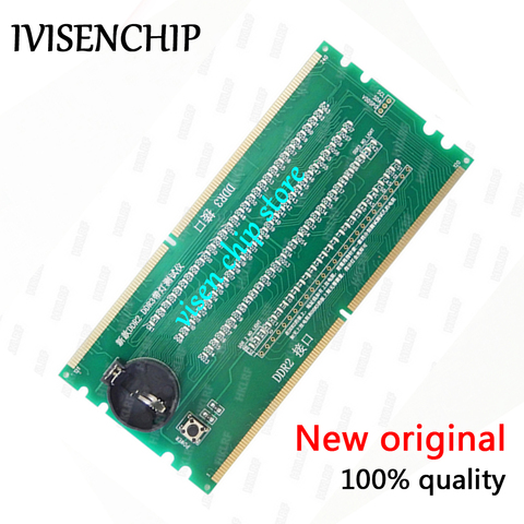 Nouveau testeur de fente de mémoire DDR2/DDR3 originale pour ordinateur de bureau, avec LED, pour carte mère, 100% ► Photo 1/1