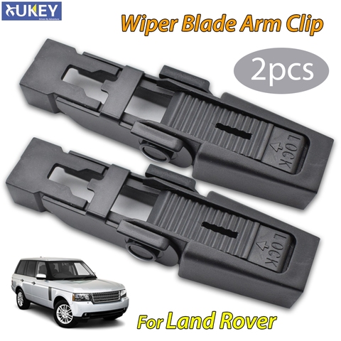 Clip de retenue du bras d'essuie-glace avant, 2 pièces, pour Land Rover Discovery 2 Td5 1998 – 2004 Range Rover L322 2002 – 2012 OE # DKW100020 ► Photo 1/6