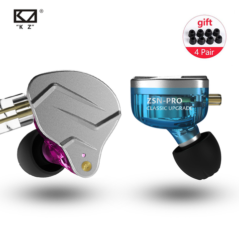 KZ ZSN PRO 1BA + 1DD hybride dans l'oreille écouteurs HIFI DJ moniteur Sport en cours d'exécution écouteurs KZ ZS10 PRO AS10 KZ ZSX KZ ZSN PRO AS06 ► Photo 1/6