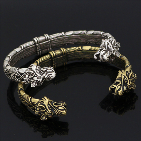 Bracelet Dragon en acier inoxydable Vintage Viking manchette Bracelet ouverture taille réglable Animal hommes breloque bijoux Bracelet cadeau nouveau ► Photo 1/6