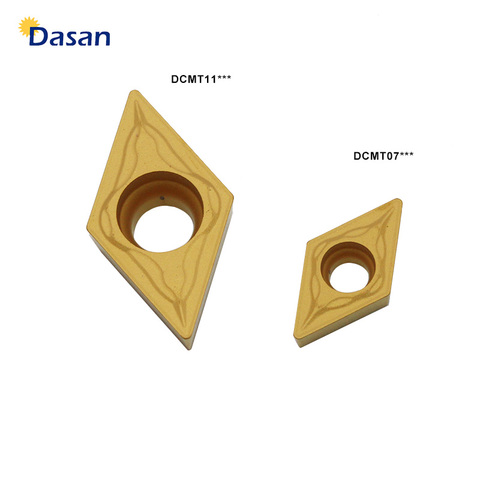 Outil de coupe de lame d'origine en carbure pour acier, 10 pièces, DCMT070204 DCMT 11T304, bonne qualité, pour tour CNC ► Photo 1/6