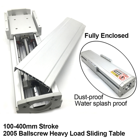 Largeur 150mm charge lourde 100mm 200mm 300mm 400mm voyage Guide entièrement inclus Module linéaire 4 pièces curseurs Table coulissante à vis à billes ► Photo 1/1