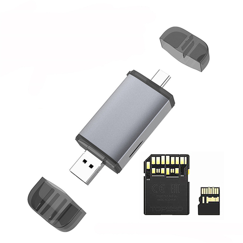 Lecteur de cartes USB UHS-II, USB, Type C, SD4.0, lecteur de cartes TF, Support multifonction pour lecteur de cartes SD/TF/SDHC ► Photo 1/6
