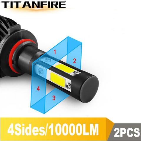 TF30, éclairage LED de voiture 100W, 9005 W, 10000lm, H4 Hi lo H7 H11 9006 ampoules de phares Led C6, nouveau modèle d'éclairage automobile lampe frontale LED ► Photo 1/6