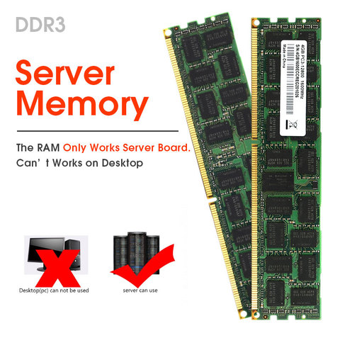 Mémoire DDR3 ECC REG 4 go 8 go 16 go 32 go 1333MHZ 1600MHZ 1866MHZ prise en charge de la carte mère X79 X58 ► Photo 1/6