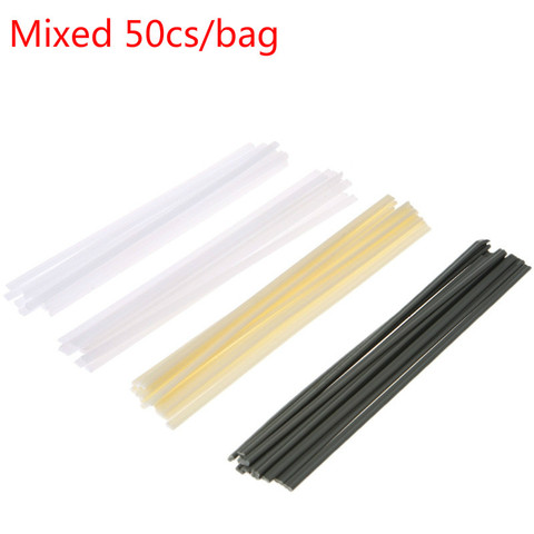 50 pièces/sac baguette de soudage en plastique mélangé, tige de soudage ABS/PP/PVC/PE pour buse, soudage par pointe, machine à souder en vinyle, baguette de soudage ► Photo 1/6