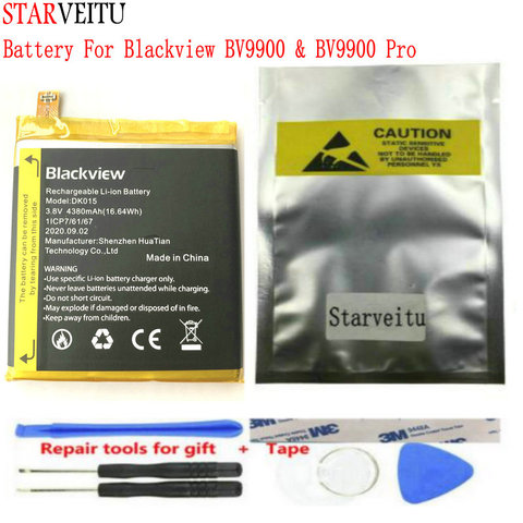 STARVEITU – batterie Li-ion pour Blackview BV9900 Pro, 4380mAh, 5.84 pouces, remplacement de téléphone DK015, pour BV9900 ► Photo 1/3