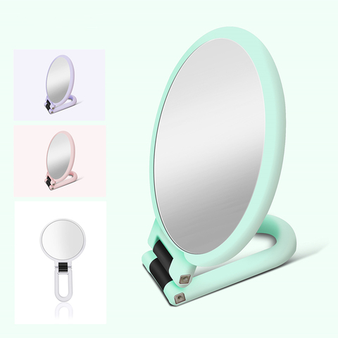 2/5/10/15X grossissant miroir de maquillage miroir à main Portable pliant maquillage vanité miroir Double face miroirs à main outils de maquillage ► Photo 1/6