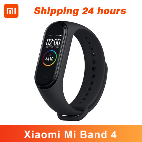 En Stock Original Xiao mi bande 4 Smart mi bande 4 couleur écran Bracelet fréquence cardiaque Fitness Tracker bluetooth 5.0 étanche Band4 ► Photo 1/6