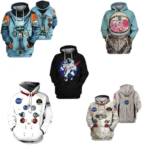Les astronautes Combinaison Capuche Cosplay Adulte Hommes et femmes loisirs Sport Vêtements Nouveau ► Photo 1/6