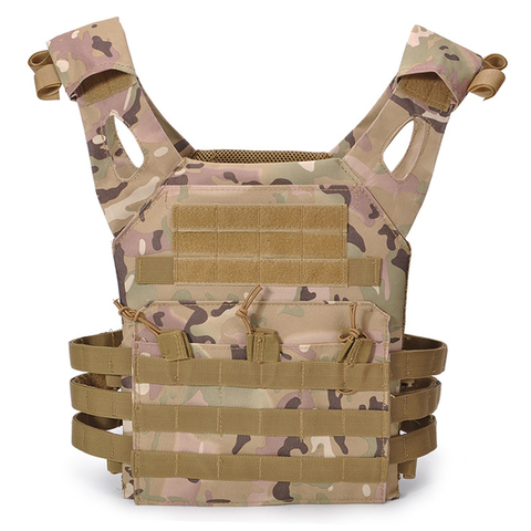 Gilet JPC, gilet tactique 600D avec plaque MOLLE, haut militaire Airsoft, Paintball ► Photo 1/1