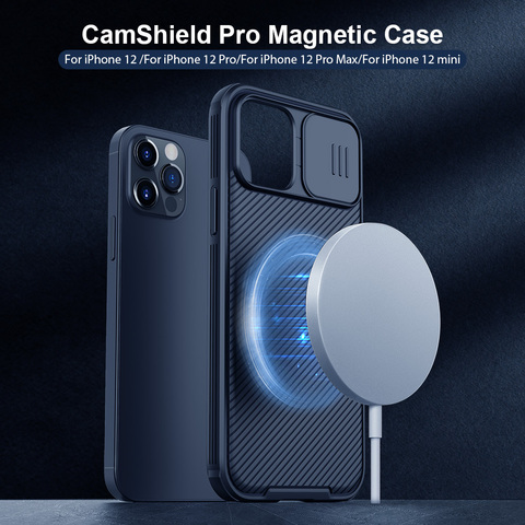 NILLKIN étui magnétique pour iPhone 12 Pro Max CamShield caméra à glissière protéger la confidentialité couverture arrière pour iPhone 12/iPhone 12 Pro/12mini ► Photo 1/6