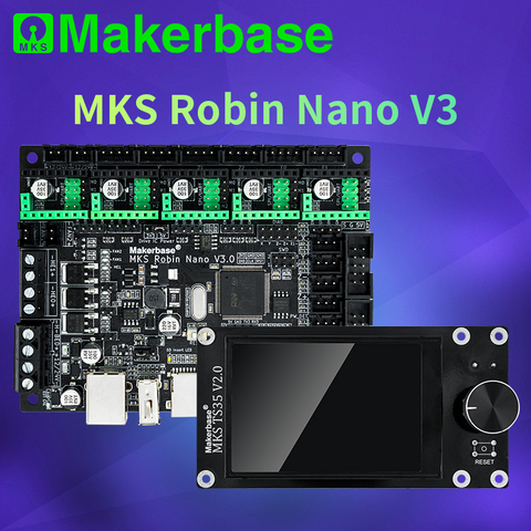 Makerbase MKS Robin Nano V3 32Bit 168Mhz F407 carte de commande 3D imprimante pièces TFT écran USB impression VS Nano V2 ► Photo 1/6