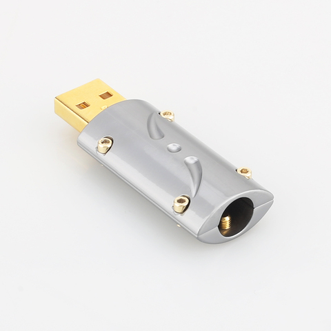 Haute qualité Viborg UA201 haut de gamme 24K plaqué or USB2.0 connecteur de USB A bricolage salut Fi USB câble plaqué or Bronze USB ► Photo 1/6