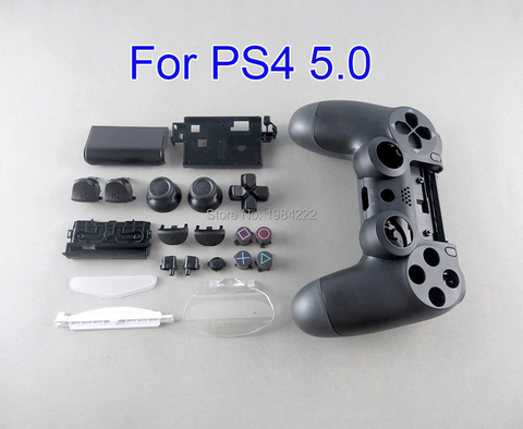 Haute qualité bricolage coque complète boîtier pour PS4 Version mince 5.0 contrôleur pièces de rechange Joystick JDS-050 JDS 055 JDM 050 ► Photo 1/6