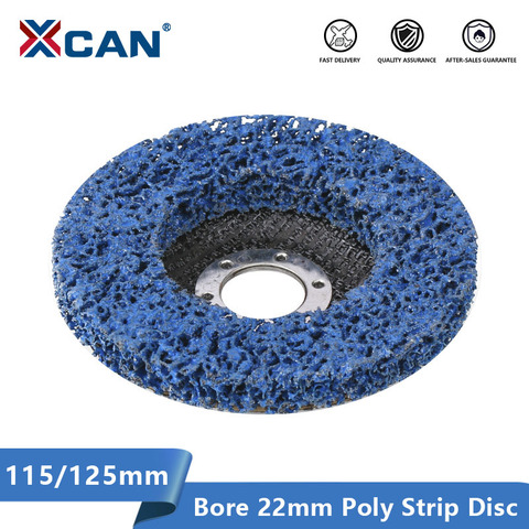 XCAN disque abrasif 115 125mm Poly bande disque pour meuleuse d'angle alésage 22mm roue Abrasive peinture antirouille propre roue de polissage ► Photo 1/6