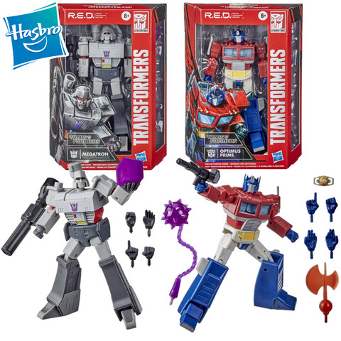 Hasbro – jouets Transformers R.E.D. Figurine de héros de la série d'acier G1 Optimus Prime Megatron, jouet de 6 pouces indéformable ► Photo 1/4