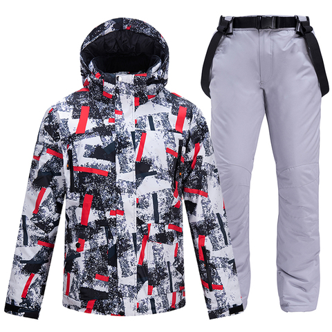 Combinaison de Ski chaud pour hommes, 30 °C, imperméable et respirant, combinaison de Ski et snowboard, nouvelle marque ► Photo 1/6