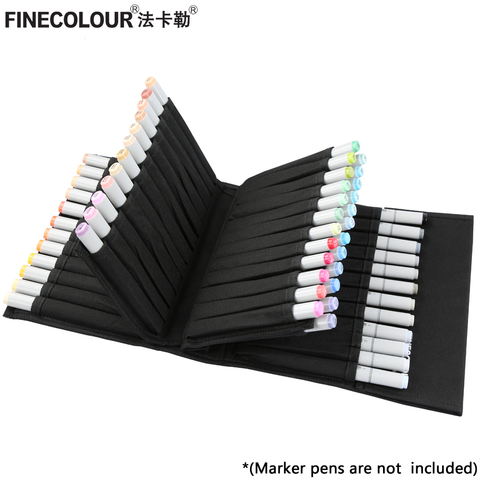 Finecolore-stylo marqueur, grand sacs à fermeture éclair, pour marqueur artistique organisé, porte-crayon fournitures artistiques, Portable ► Photo 1/6