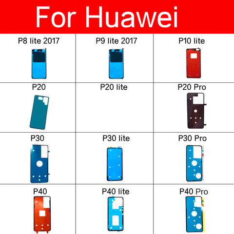 Retour batterie boîtier couverture autocollant adhésif colle ruban pour Huawei P8 P9 P10 P20 P30 P40 Pro Lite 2017 pièces de rechange ► Photo 1/1