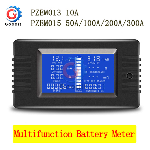 PZEM – voltmètre multifonction DC 0-200V 300a, ammètre, testeur de batterie de voiture, moniteur de tension d'électricité ► Photo 1/6