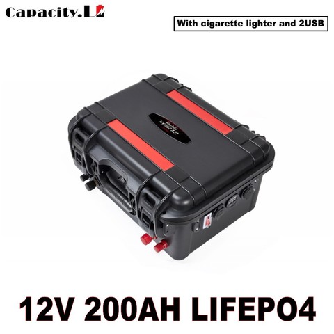 12V batterie solaire Pack 200A lifepo4 BMS batterie Rechargeable étanche UPS fournir EV stockage solaire camping-car solaire ► Photo 1/6