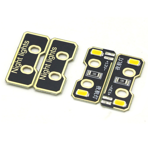 4 pièces 12V LED nuit Navigation lumière haute puissance lumière support panneau LED avec câble pour FPV quadrirotor F330 F450 F550 RC Drone ► Photo 1/4